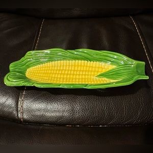 Glass corn serveware
